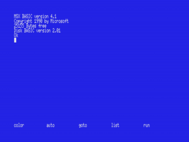 openMSX_Panasonic_FS-A1GT_BASIC:SCREEN_0