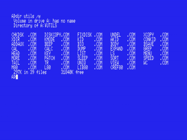 MSX-DOS2_utils_dir_after_MSX-DOS2_TOOLS