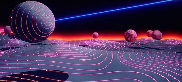 Screenshot from the original Tron movie