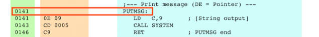 PUTMSG