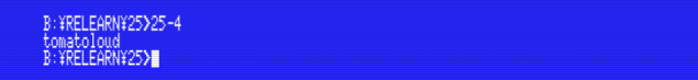 Running 25-4.COM (Click to enlarge)