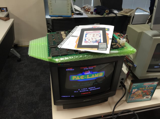 Pac-Land arcade board (Click to enlarge)